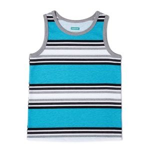TODDLER BOY BLUE STRIPED TANK TOP